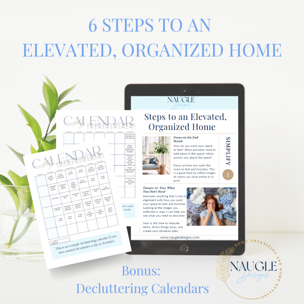 6 steps to an elevated organized home free resource